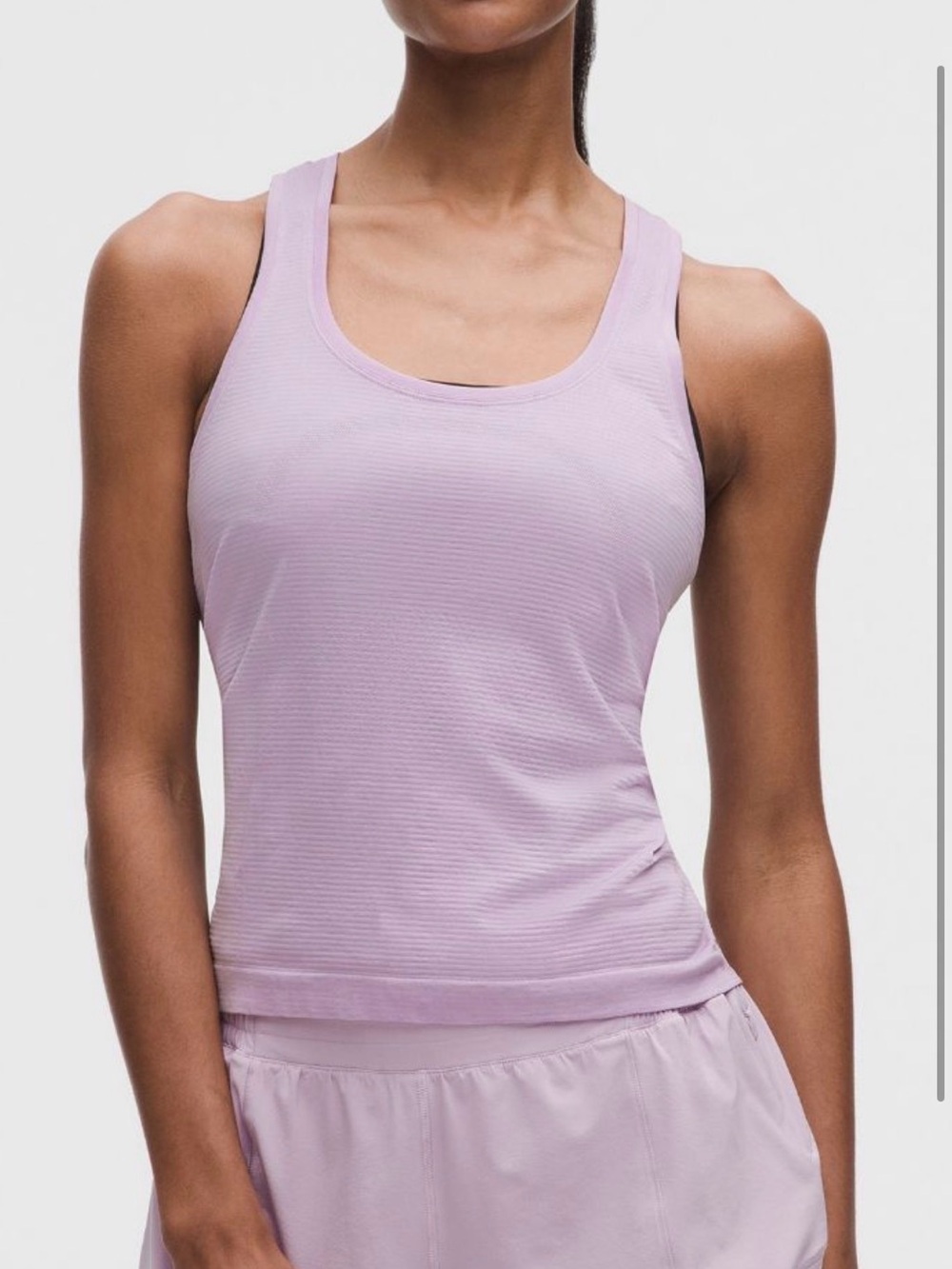 Lululemon Run Swiftly Tech Racerback Lilac sz 6 Tank Top